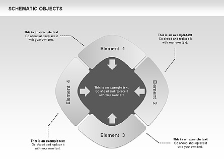 Schematic Process Objects Presentation Template, Master Slide