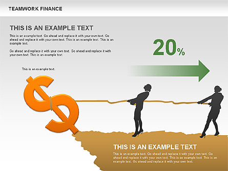 Teamwork Financial Diagrams Presentation Template, Master Slide