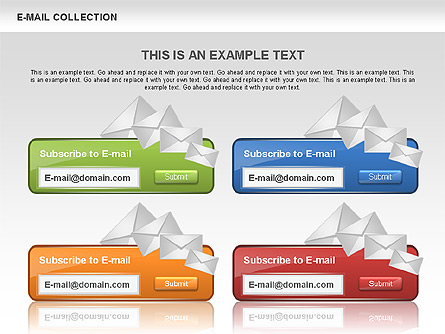 E-Mail Shapes Collection Presentation Template, Master Slide