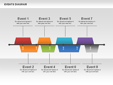 Events Diagram Presentation Template, Master Slide
