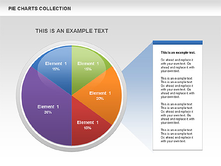 Pie Chart Collection Presentation Template, Master Slide