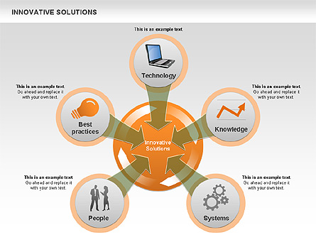 Innovative Solutions Diagram Presentation Template, Master Slide