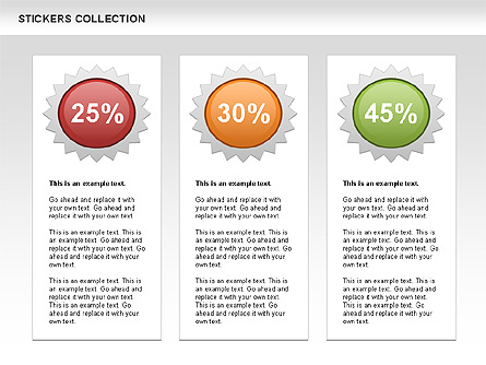 Stickers Shapes Collection Presentation Template, Master Slide