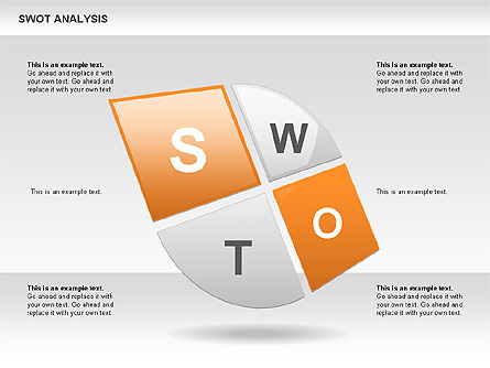 SWOT Analysis Petals Diagram Presentation Template, Master Slide