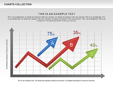 Collection of Arrows and Charts Presentation Template, Master Slide