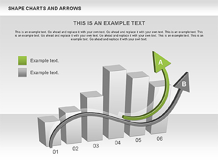 Arrows and Shape Charts Presentation Template, Master Slide