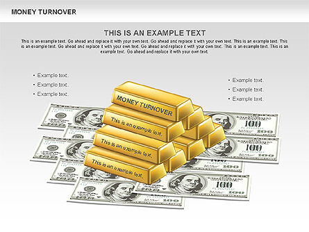 Money Turnover Charts Presentation Template, Master Slide