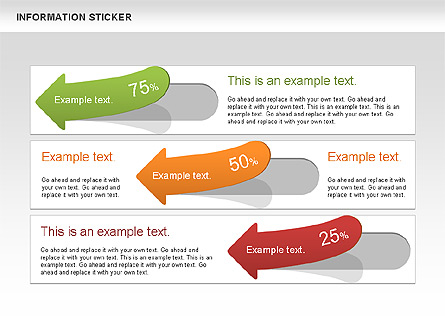 Information Stickers Presentation Template, Master Slide
