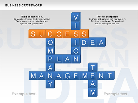 Business Crossword Presentation Template, Master Slide