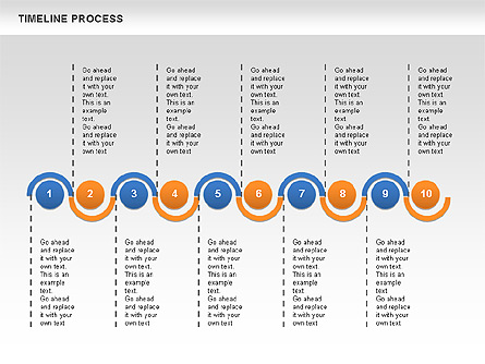 Timeline Process Presentation Template, Master Slide