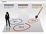 Timeline and Silhouettes Diagram slide 1