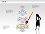 Timeline and Silhouettes Diagram slide 4