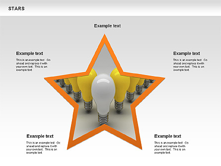 Stars Shapes and Diagrams Presentation Template, Master Slide