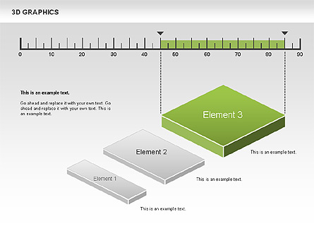 3D Graph Charts Presentation Template, Master Slide