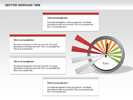 Working Time Process Diagram Presentation Template, Master Slide