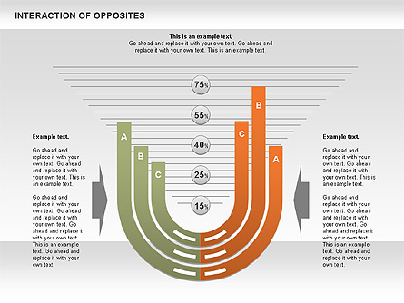 Interaction of Opposites Diagram Presentation Template, Master Slide