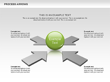 Processes with Arrows Diagram Presentation Template, Master Slide