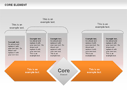 Core Element Diagram Presentation Template, Master Slide