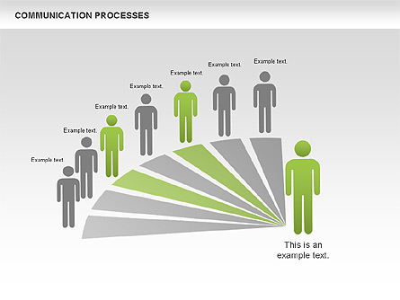 Communication Process Diagram Presentation Template, Master Slide