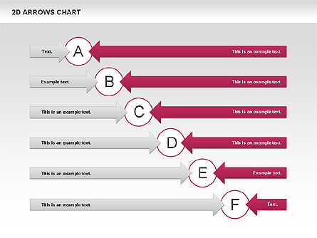 Arrows Efficiency Chart Presentation Template, Master Slide