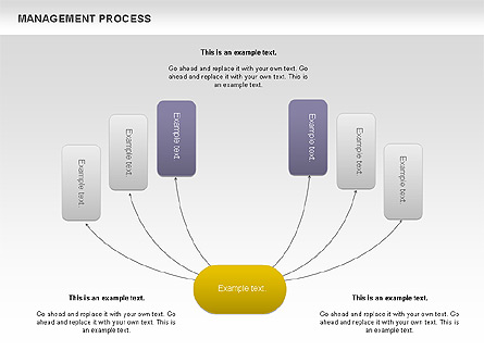 Management Process Flowchart Presentation Template, Master Slide