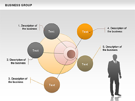 Business Group Presentation Template, Master Slide