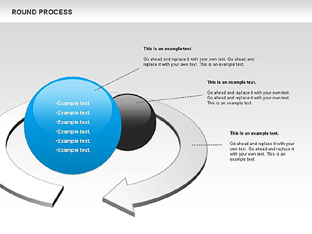 Round Process Diagram Presentation Template, Master Slide