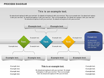 Process Timeline Diagram Presentation Template, Master Slide