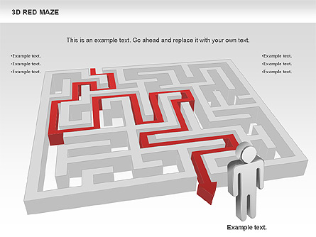 3D Maze Presentation Template, Master Slide