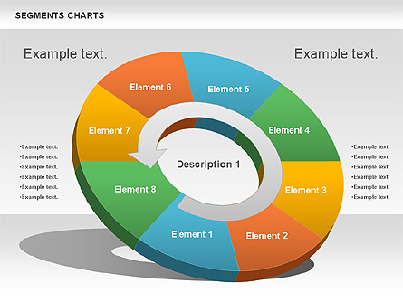 Segments Chart Presentation Template, Master Slide
