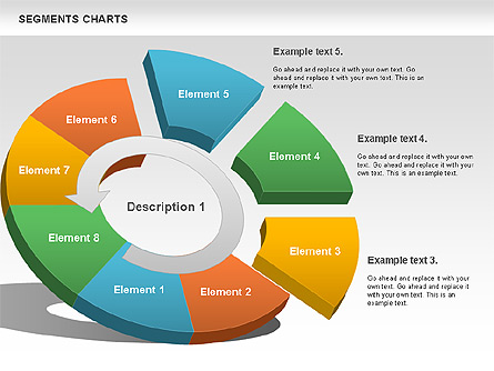 Segments Chart for Presentations in PowerPoint and Keynote | PPT Star