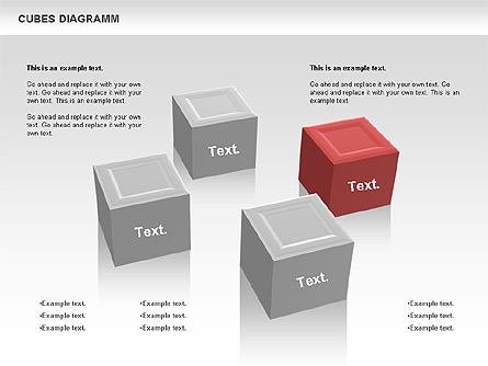 Cubes Diagram Presentation Template, Master Slide