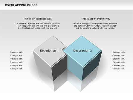 Overlapping Cubes Presentation Template, Master Slide
