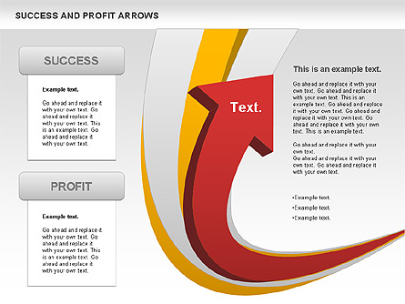 Success and Profit Arrows Presentation Template, Master Slide