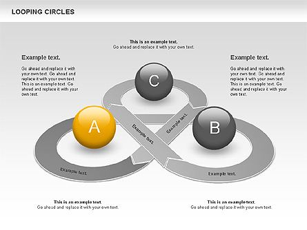 Looping Circles Presentation Template, Master Slide