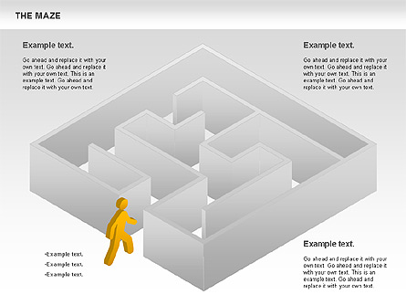 Maze Diagram Presentation Template, Master Slide