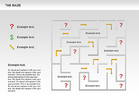 Maze Diagram for Presentations in PowerPoint and Keynote | PPT Star