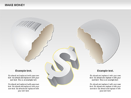 Make Money Diagram Presentation Template, Master Slide