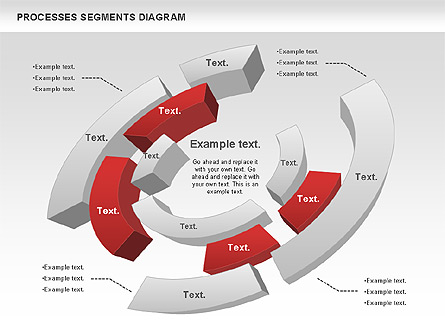 Process Segments Diagram Presentation Template, Master Slide
