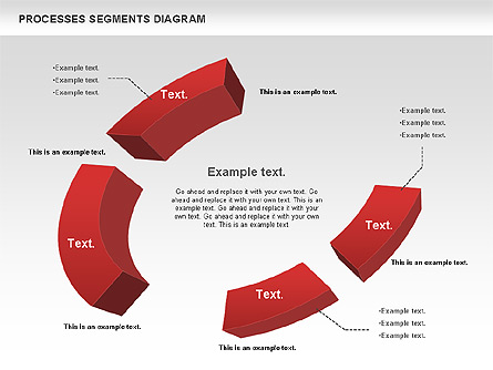 Process Segments Diagram for Presentations in PowerPoint and Keynote ...