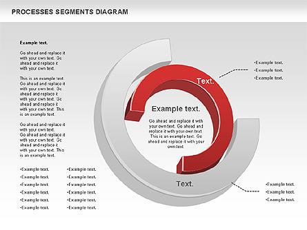 Process Segments Diagram for Presentations in PowerPoint and Keynote ...