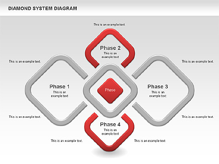 Diamond Diagram Presentation Template, Master Slide