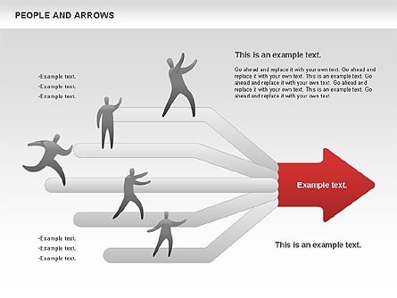 People and Arrows Presentation Template, Master Slide
