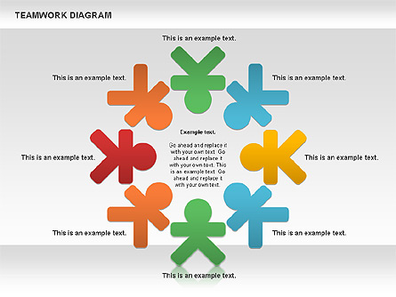 Teamwork Diagram Presentation Template, Master Slide