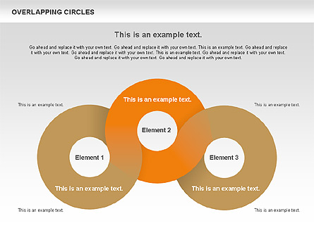 Overlapping Circles Shapes Presentation Template, Master Slide
