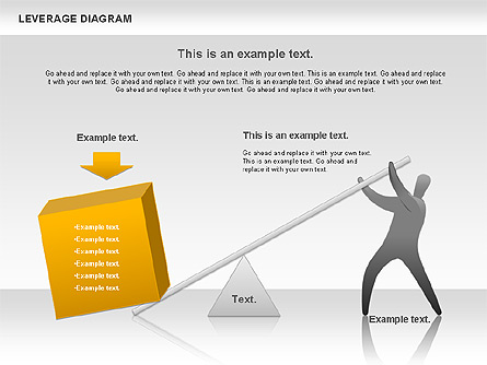 Leverage Diagram Presentation Template, Master Slide