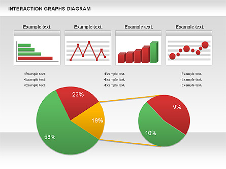 Interaction Graphs Diagram (Data Driven) Presentation Template, Master Slide