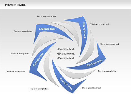 Power Swirl Chart Presentation Template, Master Slide