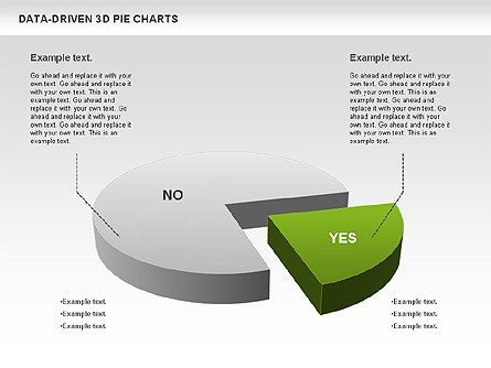 Data-Driven 3D Pie Chart Presentation Template, Master Slide