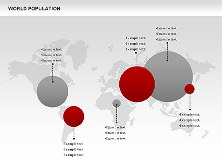 World Population Diagram Presentation Template, Master Slide